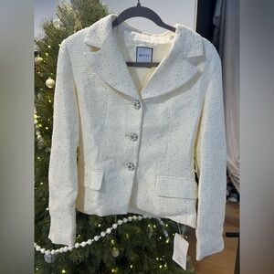 NWT Womens MOTF Tweed Blazer